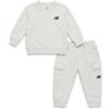 New Balance Set da 2 pezzi per ragazzi e bambini, in morbido pile, con felpa e pantaloni cargo (2T-12)