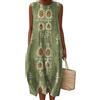 Gienslru Vestiti Estivo Donna Abito Lunghi Elegante Fiori Vestito Casual Manica Leggero Corta Abiti Prendisole da Mare Abitos Taglie Copricostume con Linea ad A con Tasche Spiaggia Moda 2025