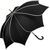 VON LILIENFELD Ombrello Donna Classico Lungo Matrimonio Parasole Minou nero cuciture crema