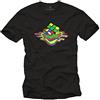 MAKAYA Maglietta - T-Shirt Sheldon Uomo - Divertenti Theory Nera XXXXXL