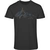 minifan T-shirt da uomo Berg: Walk The Line - T-shirt da arrampicata da uomo - Regalo per escursionisti - Attrezzatura outdoor da alpinista, grigio, XXL
