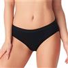 Cotonella 1 Pezzo di Period Panties ADB62 Slip da Ciclo Mestruale Flusso Medio. Mutande Assorbenti Mestruali - Lavabile - Periodico - Incontinenza - Mestruazioni - Donna Intimo Protettive Nero 2/S