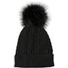 styleBREAKER Berretto Donna a Trecce con PON-PON in Pelliccia Sintetica,NER