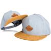 Blackskies Essentials Snapback cap - Set 2 Pezzi Genitori Bambini | Partnerlook Baseball cap Regalo Mini-Me Basecap Pap脿-Figlio & Mamma-Figlia Azzurro Chiaro-Marrone - 49-54 cm