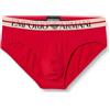 Emporio Armani Microfiber Essential Brief, Slip Uomo, Rosso (Red), M