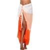 SHU-SHI - Sarong/paréo - per Donna - Look da Spiaggia - da Indossare Sopra il Costume da Bagno - Sfumato di Colori, Corallo, Taglia unica