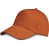 Generico Cappellino Bambino 20 Pezzi 5 Pannelli 100% Cotone con Visiera Rigida precurvata e Chiusura Regolabile con Velcro a Strappo per Gite e Campo Estivo (IT, età, Taglia Unica, Arancio)