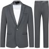 Allthemen Abito 2 Pezzi Uomo Blazer Pantaloni Slim Fit 1 Bottone