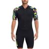 Generico Costume Nuoto Uomo Intero Piscina Maniche Corte Costumi Interi Mare Sportivi Costume Intero Nero Costumi Interi Training Badeanzüge Vacanze Strandmode Bagno Bademode Urlaub Beachwear Schwimmanzug