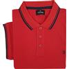 Coveri Polo Uomo Manica Corta con Bottoni Taglie Forti Puro Cotone Piquet 3X 4X 5X 6X (5XL - Rosso)