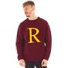 Harry Potter R for Ron Maglione di Natale per Adulti | Felpa in Maglia Ron Weasley Letter R da Uomo e da Donna | Regalo di Abbigliamento per Film di Natale in Rosso | Regalo Festivo di Hogwarts