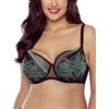 Vivisence Reggiseno Non Imbottito Elegante con Pizzo Floreale 1074