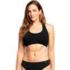 DANISH ENDURANCE Reggiseno Senza Ferretto in Fibra di bambù, Intimo Donna Morbido, Senza Cuciture, Nero, Medium/Large