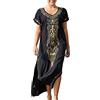 L-Peach Donna Kaftan Abito Lungo da Spiaggia Parei Copricostume Copribikini Cover Up Beachwear