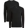 Marks & Spencer Top a Maniche Lunghe Heatgen™ Termici Leggeri - Confezione da 2 (Nero|S) Uomo Nero