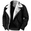 Generic Giacca Uomo Senza Bottoni in Pelle Slim Fit - Softshell Nera Invernale Azteca - Gilet Smanicato Estivo - Blazer in Lana Verde Militare