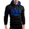 Grin&Bear Slim Fit Logo Giacca Pullover Felpa con Cappucio, Nero, S, GEC469