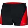 Aqua Speed Alex Costume da Bagno Corto Elastico para Uomo | Calzoncini da Bagno | UV-Protection | 09. / 136 / Nero Grigio Rosso | Taglia: S