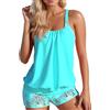 Generic 2026 Tankini Donna Costume da Bagno a Due Pezzi Push Up Set Bikini Stampato Dimagrante Moda Spiaggia Costumi da Bagno Eleganti Canottiera con Pantaloncini da Bagno Beachwear #I319P