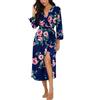 PrinStory Accappatoio da Donna Leggero con Maniche a 3/4, con Scollo a V, Kimono