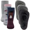 EWERS 3 Paia Ragazze e Bambine calzini antiscivolo cotone calzini, ragazza calzini antiscivolo per Bambina Piccola, motivo cavallo, made in Germany, taglia 25-26