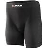 Generico Boxer Unisex Nero con fondello per Bici Ciclismo Xtech XT102 Made in Italy