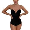 Sllowwa Corsetti in pizzo Top per Donne Trainer Fat Burner Donna Overbust Sweetheart Body Push-up Cintura Vita Trainer 2023 Cincher Corsetto Shaper Bustier Top, Nero , S