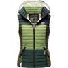 Navahoo - Gilet trapuntato da donna per l'autunno e la primavera, B880, Bosco, XS