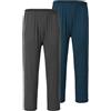 JINSHI Pantaloni Lunghi Pigiama da Uomo Morbide Modal Pantalone da Salotto Biancheria da Notte