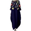 Cocila Abito Nero Midi Donna Vestito Corto Attillato Ragazza Abiti Bianchi da Cerimonia Donna Abito Kimono Donna Elegante Vestitino Trasparente Offerte Natale Lampo (Dark Blue, XXXXXL)