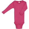 Engel Body a maniche lunghe, 70% lana (kbT) e 30% seta, lampone, 74/80 cm