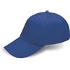 Generico Cappellino Bambino 20 Pezzi 5 Pannelli 100% Cotone con Visiera Rigida precurvata e Chiusura Regolabile con Velcro a Strappo per Gite e Campo Estivo (IT, età, Taglia Unica, Blu Royal)