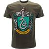 DC Comics T-Shirt Maglietta Harry Potter Stemma Casa Serpeverde Ufficiale con Etichetta di Originalità