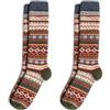 lavendel Calze Termiche Lunghe in Lana - 2x Blu