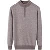 HNVAVQ 100% Cashmere Maglione Lavorato a Maglia Uomo Maglione Manica Lunga Autunno Inverno Pullover Maglieria, 1/4 Zip