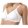 SIELEI, Reggiseno Francese Senza Ferretto, Realizzato in Microfibra Compatta e Contenitiva, Coppe Foderate in Cotone, Spalline Regolabili, Designed in Italy, Color Nero, Taglia 6C