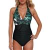Generico Costumi Interi Donna, Costume da Bagno Donna Estivo Taglie Forti per Monokini Push-Up Vintage Intero con Controllo della Pancia Retro Beachwear Pezzi 1 Swimsuit Spiaggia Estate Sexy