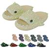 Chagoo Galaxy Shark Slides, Pantofole Cloud Glow in the Dark Donna Uomo con Suola Spessa, Estive da Spiaggia Fluorescenti (38/39 EU, Galaxy Beige)