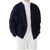 HESYSUAN Cardigan alla moda da uomo Plus Size Zip Up Knit Cardigan maglione a maniche lunghe caldo cerniera cappotto lavorato a maglia con 2 tasche