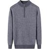 HNVAVQ 100% Cashmere Maglione Lavorato a Maglia Uomo Maglione Manica Lunga Autunno Inverno Pullover Maglieria, 1/4 Zip
