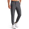 Libin Pantaloni da Golf da Uomo Elasticizzati Slim Fit Jogging Pants Sportivi Abito Pantaloni Lunghi Jogger Tessuto Pants con Tasche, Grigio Scuro L
