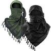 Luxns - Sciarpa tattica militare da deserto, kefiah in 100% cotone, per uomini e donne, taglia unica