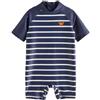 NEXT Ragazzo Costume da Bagno Intero Anti-UV Striscia Marina 6 Mesi-9 Mesi