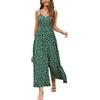 LAISHEN Tuta da donna Tute corte Pantaloni eleganti a gamba larga Complesso casual estivo da donna