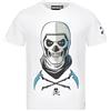 Fortnite - Skull Trooper - Gaming Design Youth T-Shirt - Manica Corta Cotone Bianco Unisex Tee Età 9-16 Anni, bianco, 13-14 Years