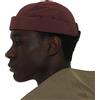 UNDERCONTROL Cappello da Marinaio Senza Visiera colorato da Pescatore Leon in Nylon Idrorepellente Supplex UPF 40 arrotolati Senza Visiera, con Teschio e Fibbia Tattica Docker (Rosso Mattone)