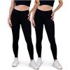SES Leggings donna confezione da 2 cotone nero (36/38)