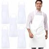 umboom 5 Pezzi Bianco Grembiuli, Cuoco Grembiuli per Uomo e Donna, Cucina Grembiuli da Lavoro, Professionali Grembiuli per Ristorante, Bistrot, Bar, Caffetteria, Giardino, Salone (1 Tasca)