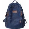 Ausing Zaino Vintage in Tela di Jeans - Zaino Leggero in Denim per Laptop, con Spallacci Regolabili, per Viaggi, Lavoro e Scuola, Blu scuro, 32 x 13 x 38 cm (14.96 x 12.6 x 5.1 inches)
