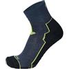 MICO Calza Unisex Active Travel Media Medium Weight Odor Zero X-Static, Linea Buon Camino, 100% Made in Italy (IT, Numero, 41, 43, Regular, Regular, Blu)